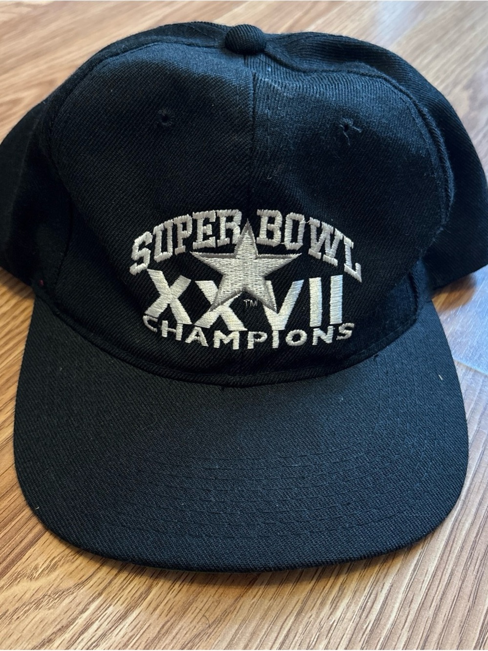 Super Bowl XXVII Champions Black Embroidered Baseball Cap